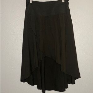 Black High Low Skort Flowy Size Medium